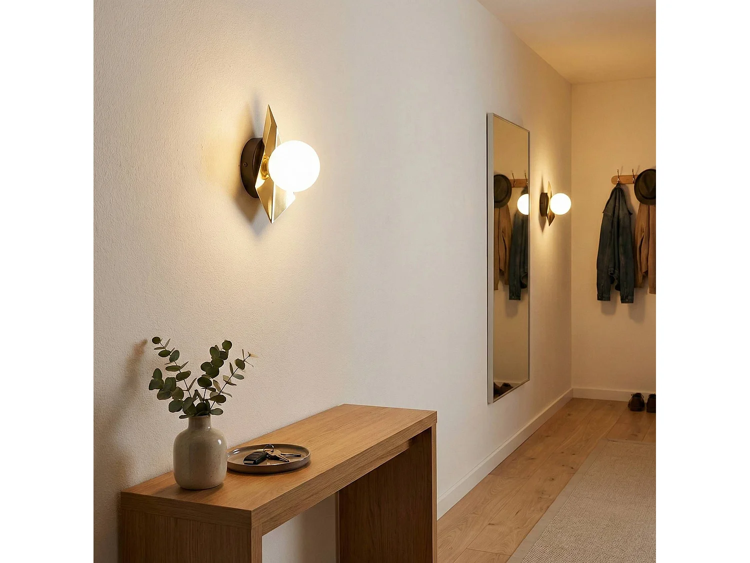 Lampada Da Parete Toolight App1411-W Black