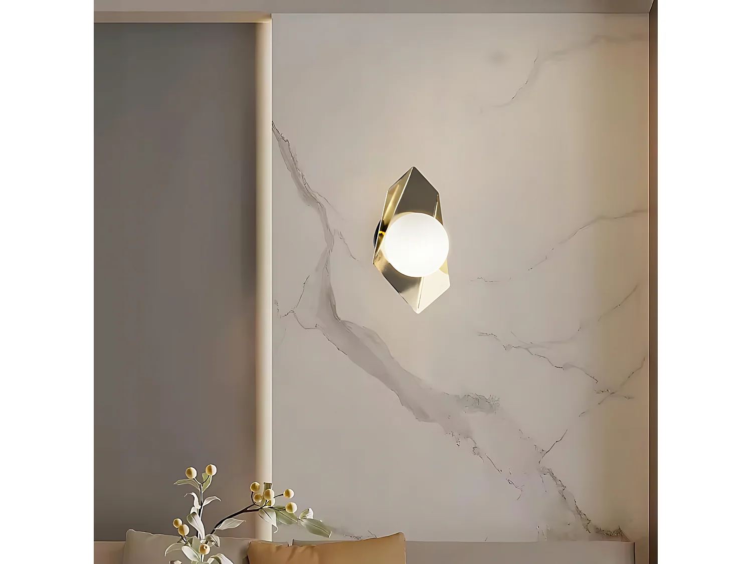 Lampada Da Parete Toolight App1411-W Black