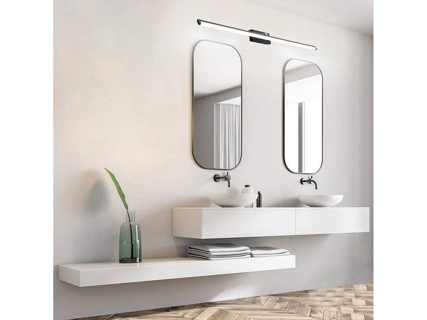 Applique Murale Toolight Led App375-1W 100Cm Black