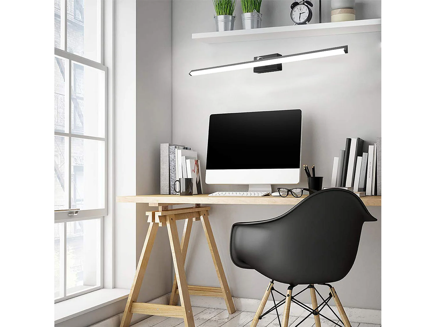 Applique Murale Toolight Led App375-1W 100Cm Black