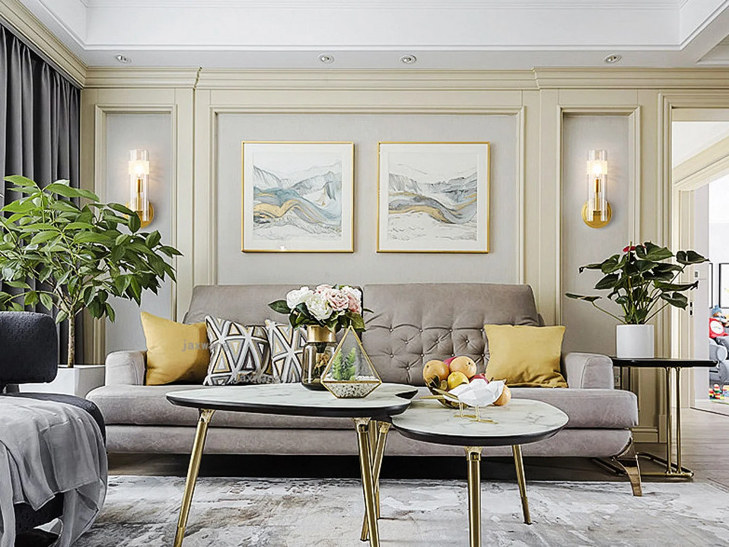 Lampada Da Parete Toolight App1205-1W Gold