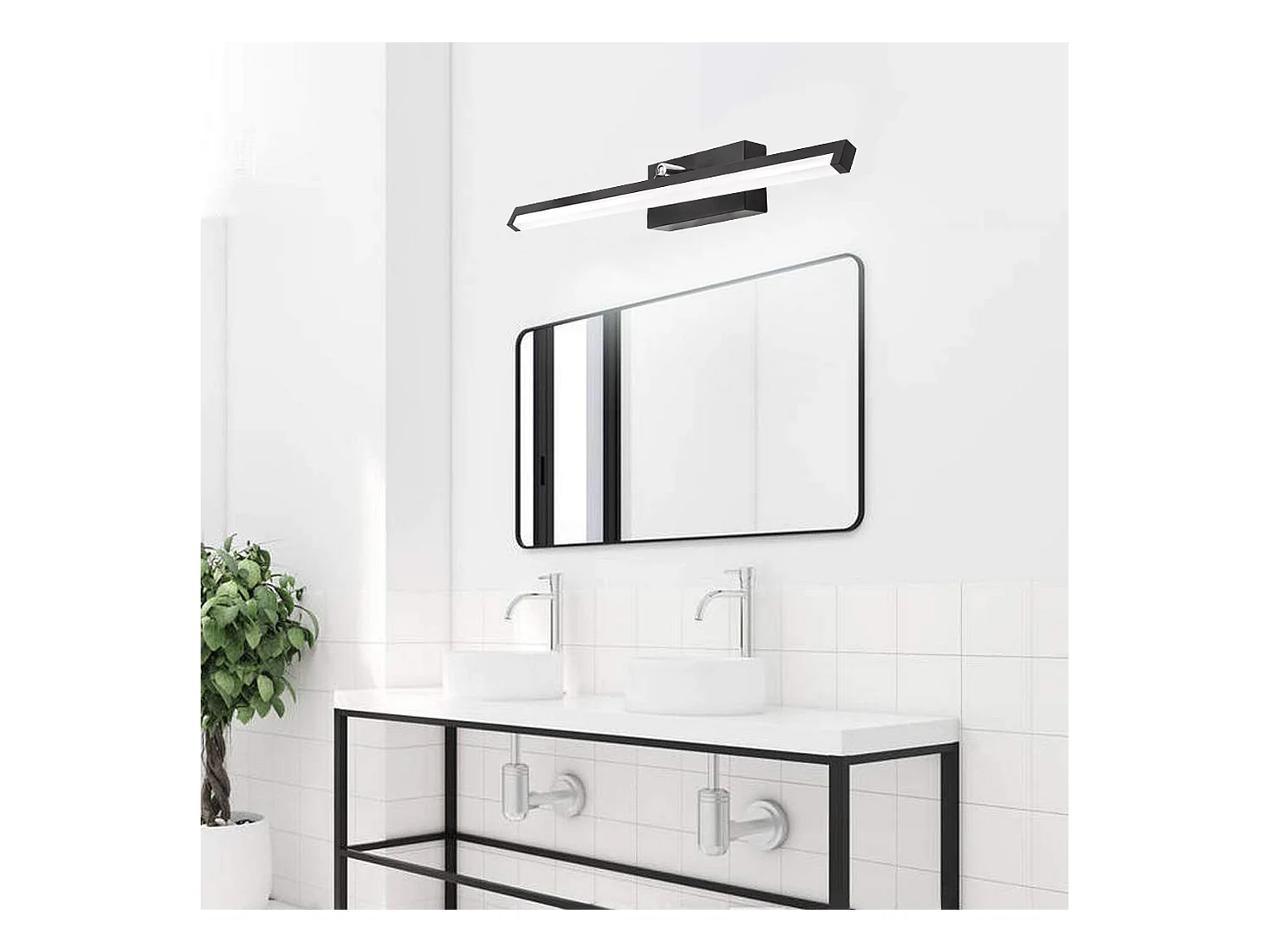 Applique Murale Toolight Led App373-1W 50Cm Black