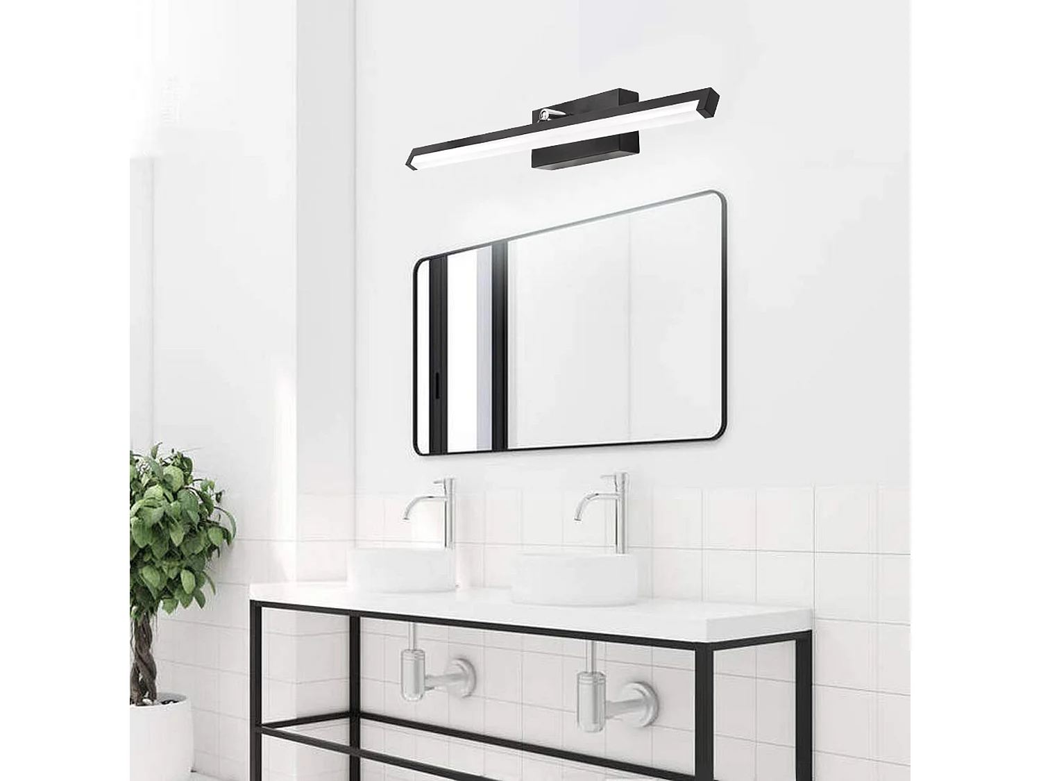 Applique Murale Toolight Led App373-1W 50Cm Black