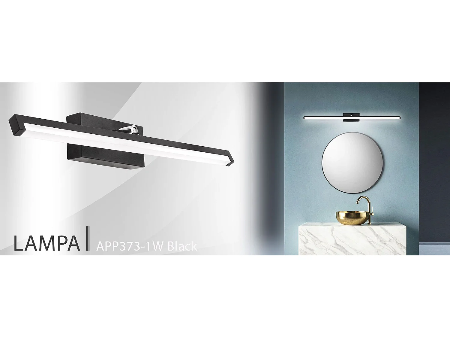 Applique Murale Toolight Led App373-1W 50Cm Black