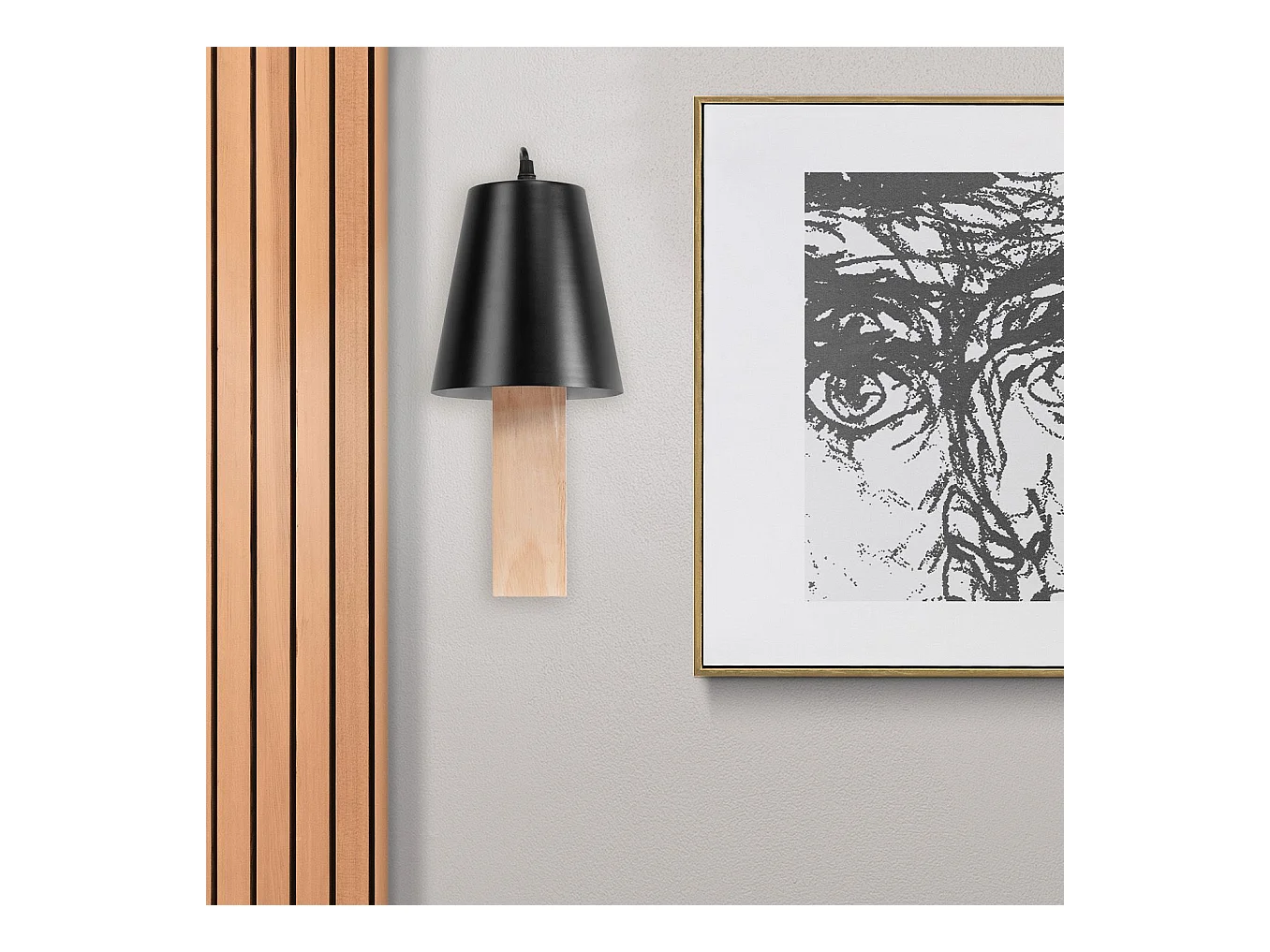 Lámpara De Pared Toolight App1279-1W Black