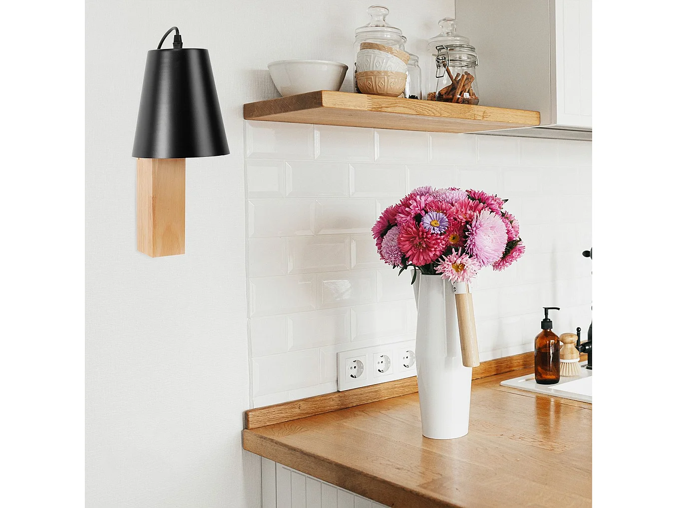 Lámpara De Pared Toolight App1279-1W Black