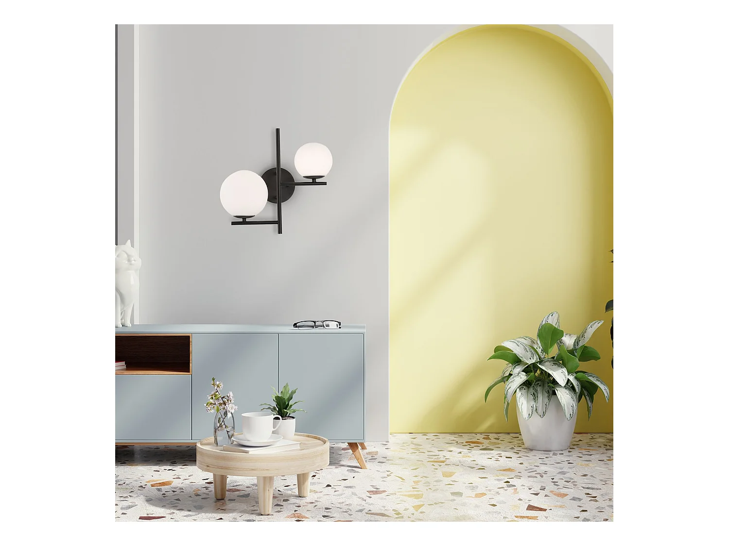 Applique Murale Toolight App1170-2W Black