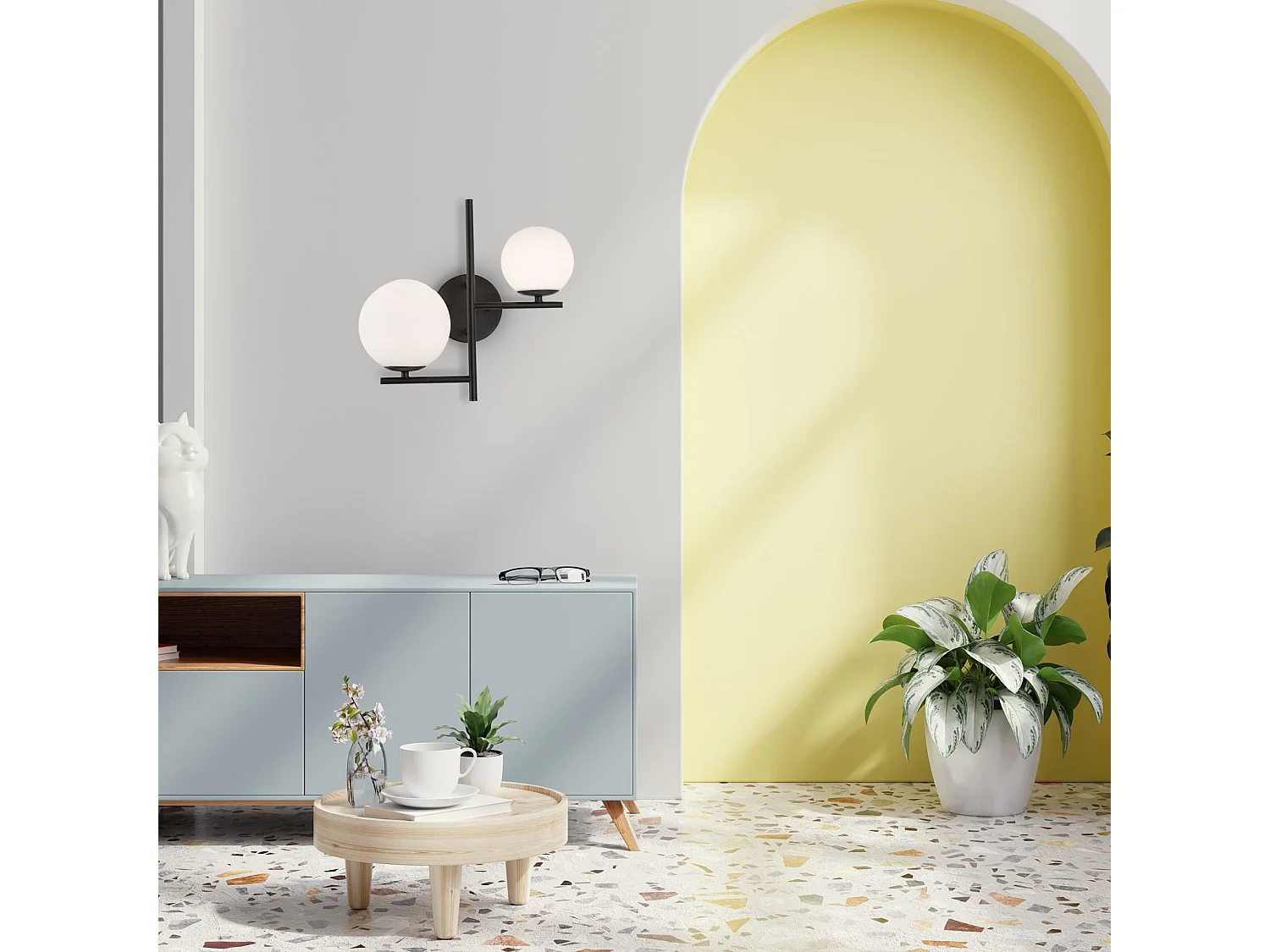 Applique Murale Toolight App1170-2W Black