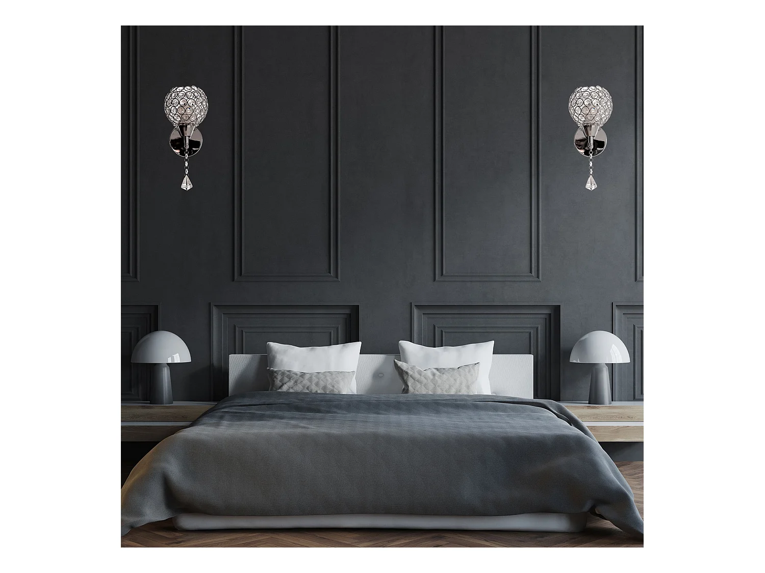 Wandlampe Toolight App716-1W Chrome