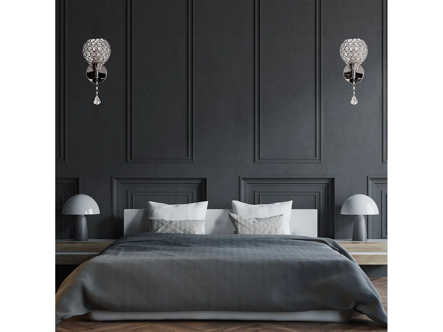 Applique Murale Toolight App716-1W Chrome