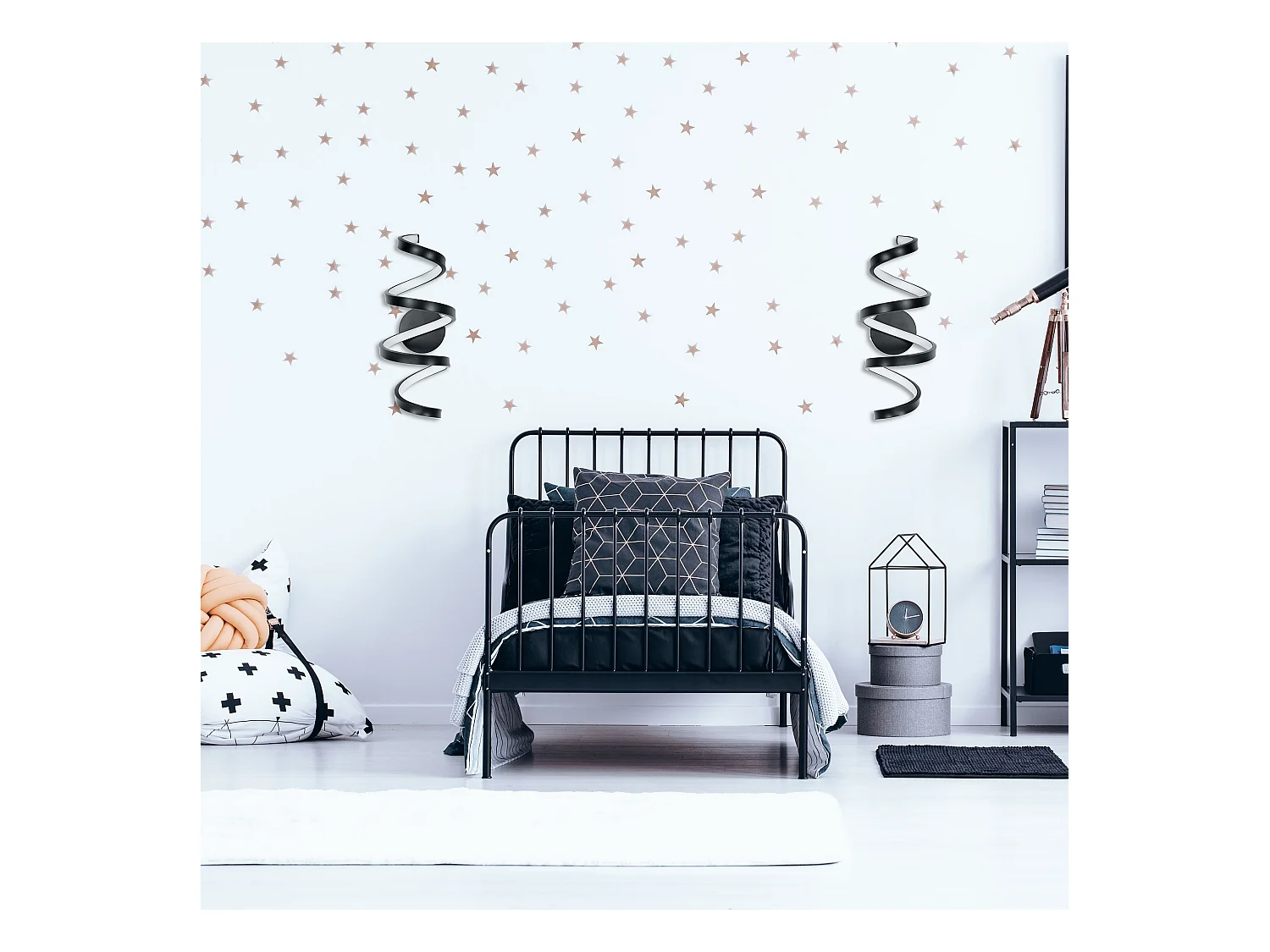 Applique Murale Toolight Led App826-W Spring Black