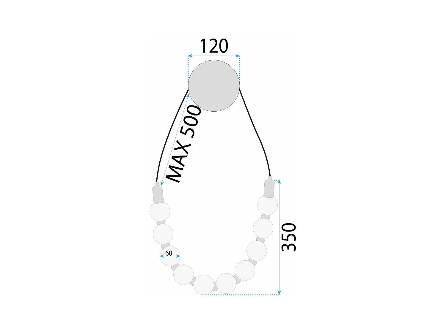 Applique Murale Toolight App1661-W Black