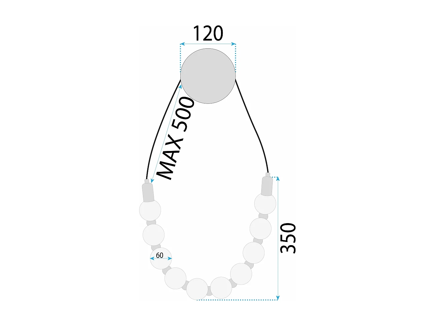 Applique Murale Toolight App1661-W Black