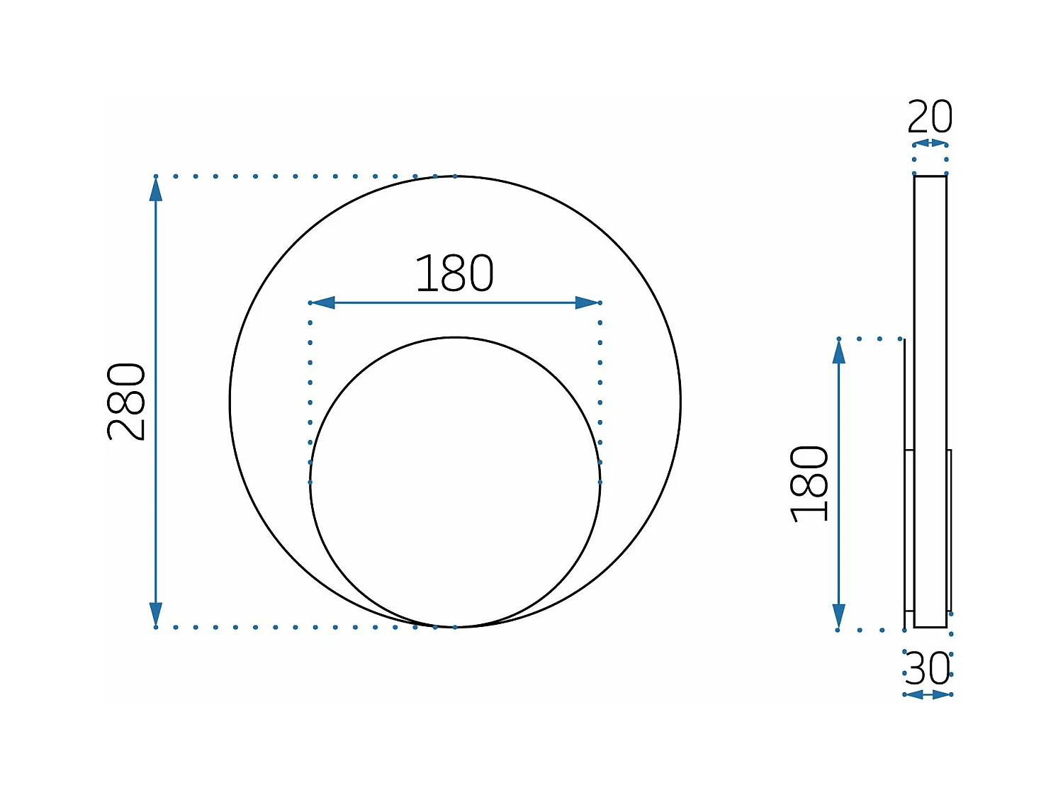 Applique Murale Toolight App992-W Gold