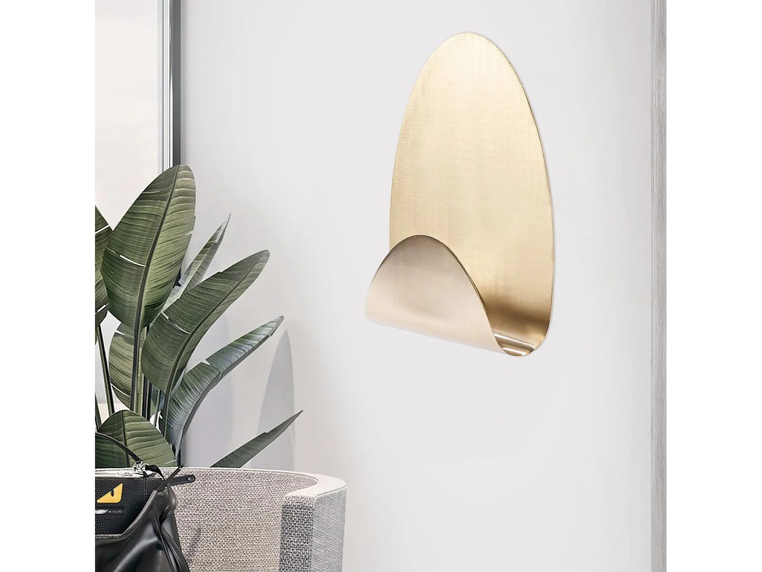 Toolight APP1431-W væglampe børstet guld 9X25X25CM