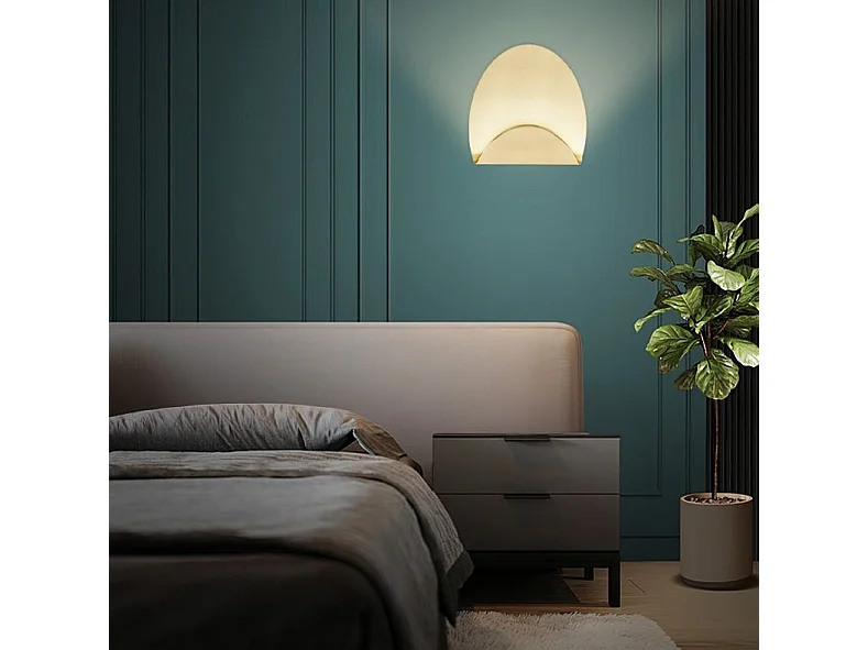 Toolight APP1431-W væglampe børstet guld 9X25X25CM