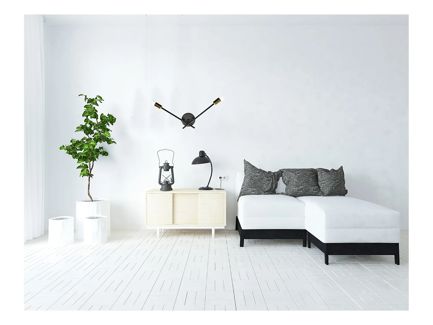 Applique Murale Toolight App1119-2W Black