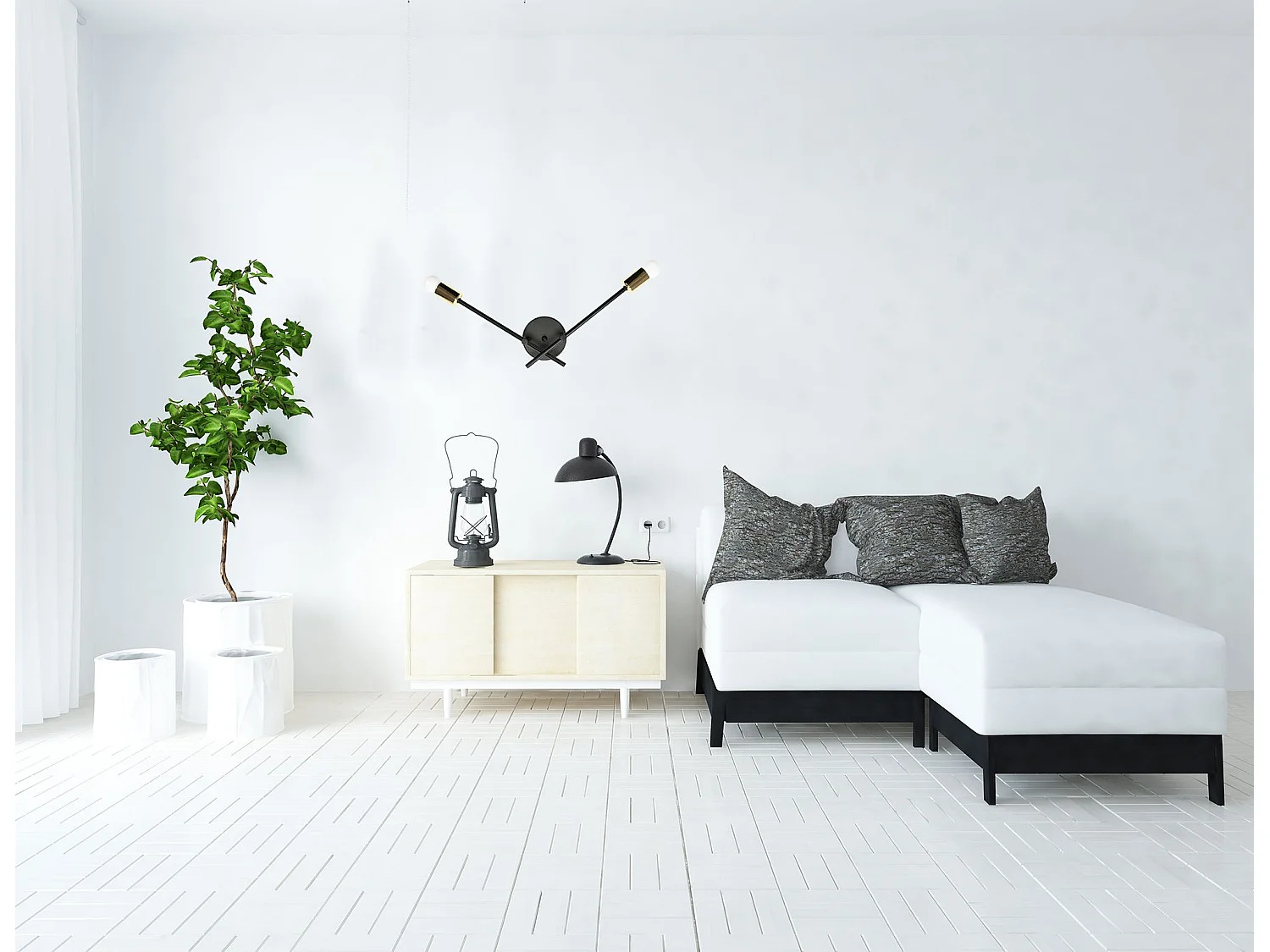 Applique Murale Toolight App1119-2W Black