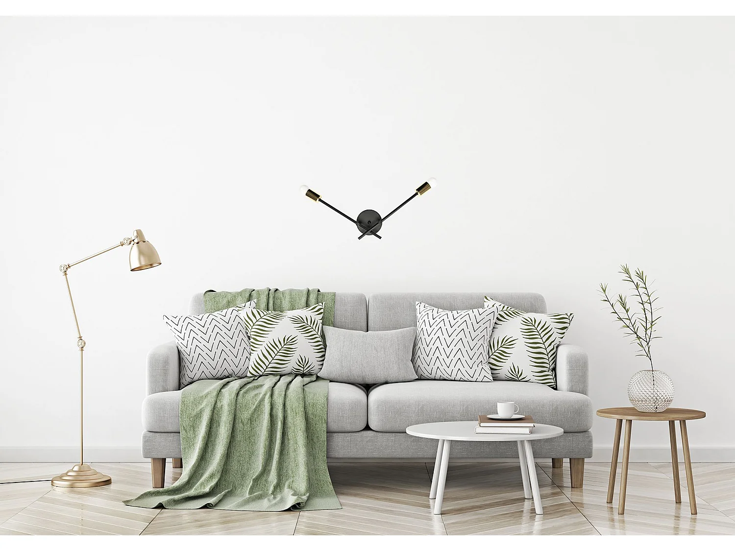 Toolight APP1119-2W væglampe sort 13X60,5X12CM
