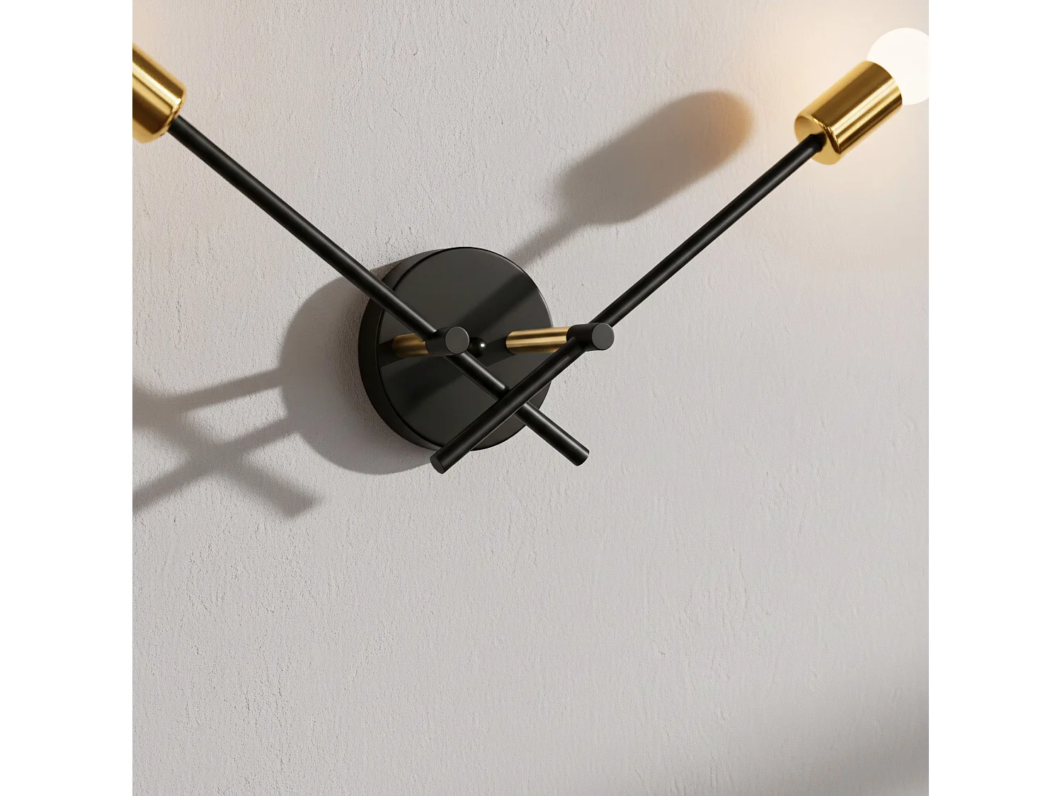 Lampada Da Parete Toolight App1119-2W Black