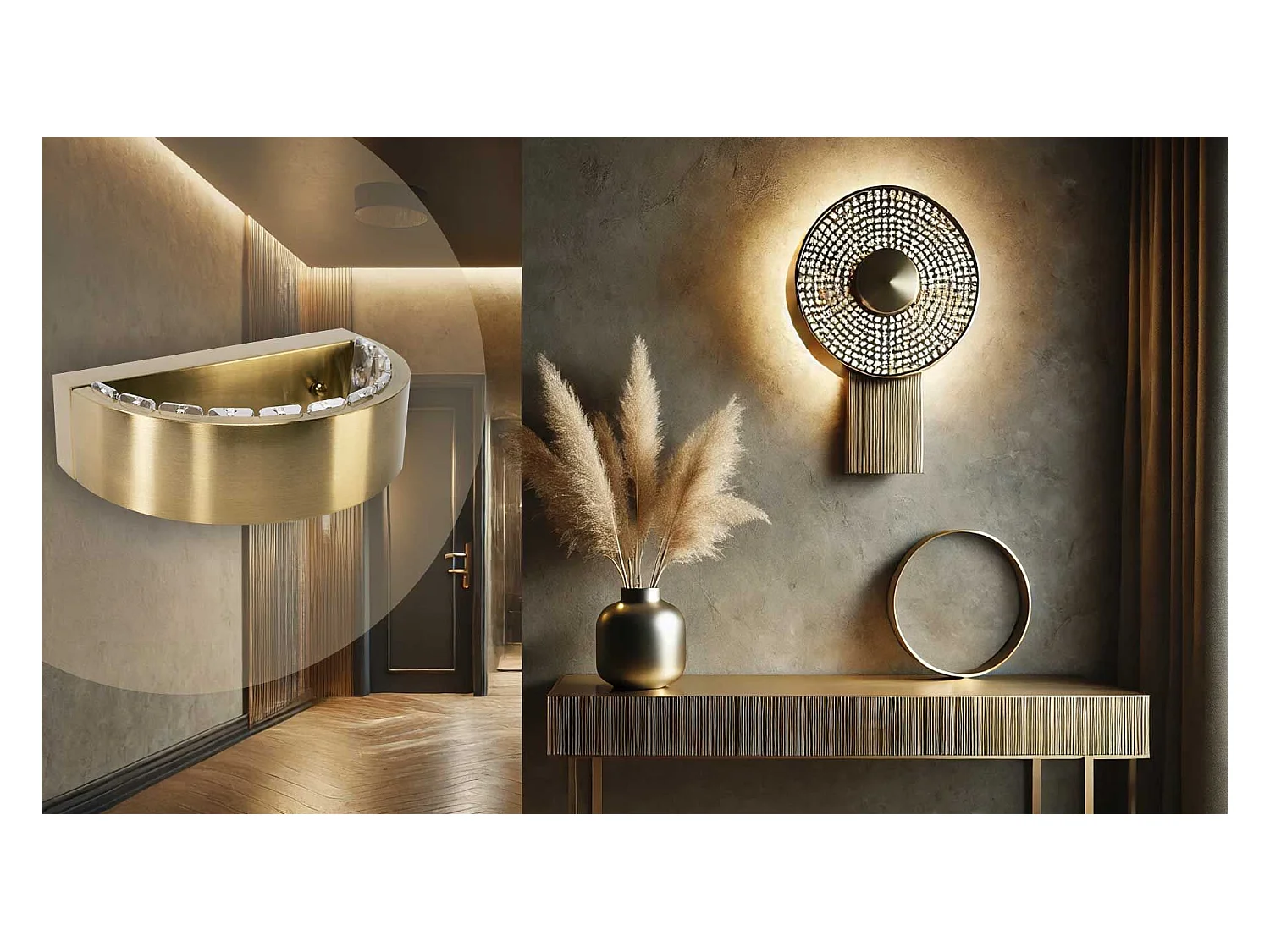 Applique Murale Toolight App1509-W Gold