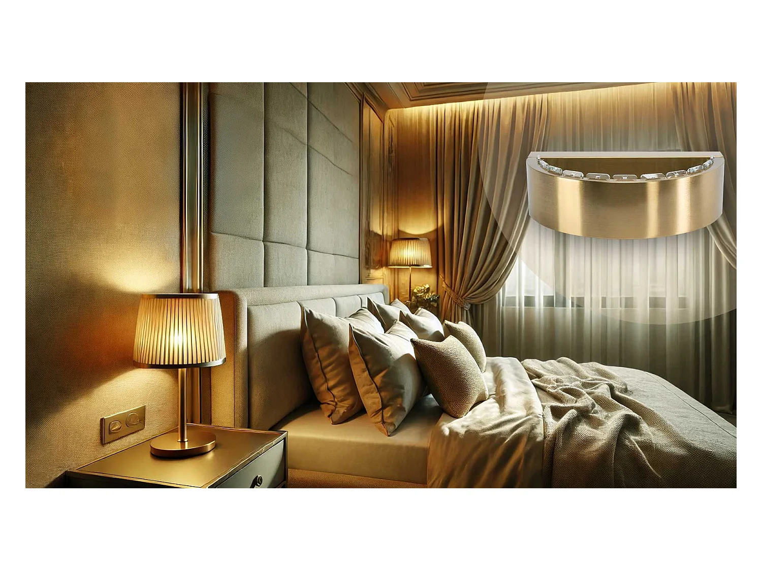 Applique Murale Toolight App1509-W Gold