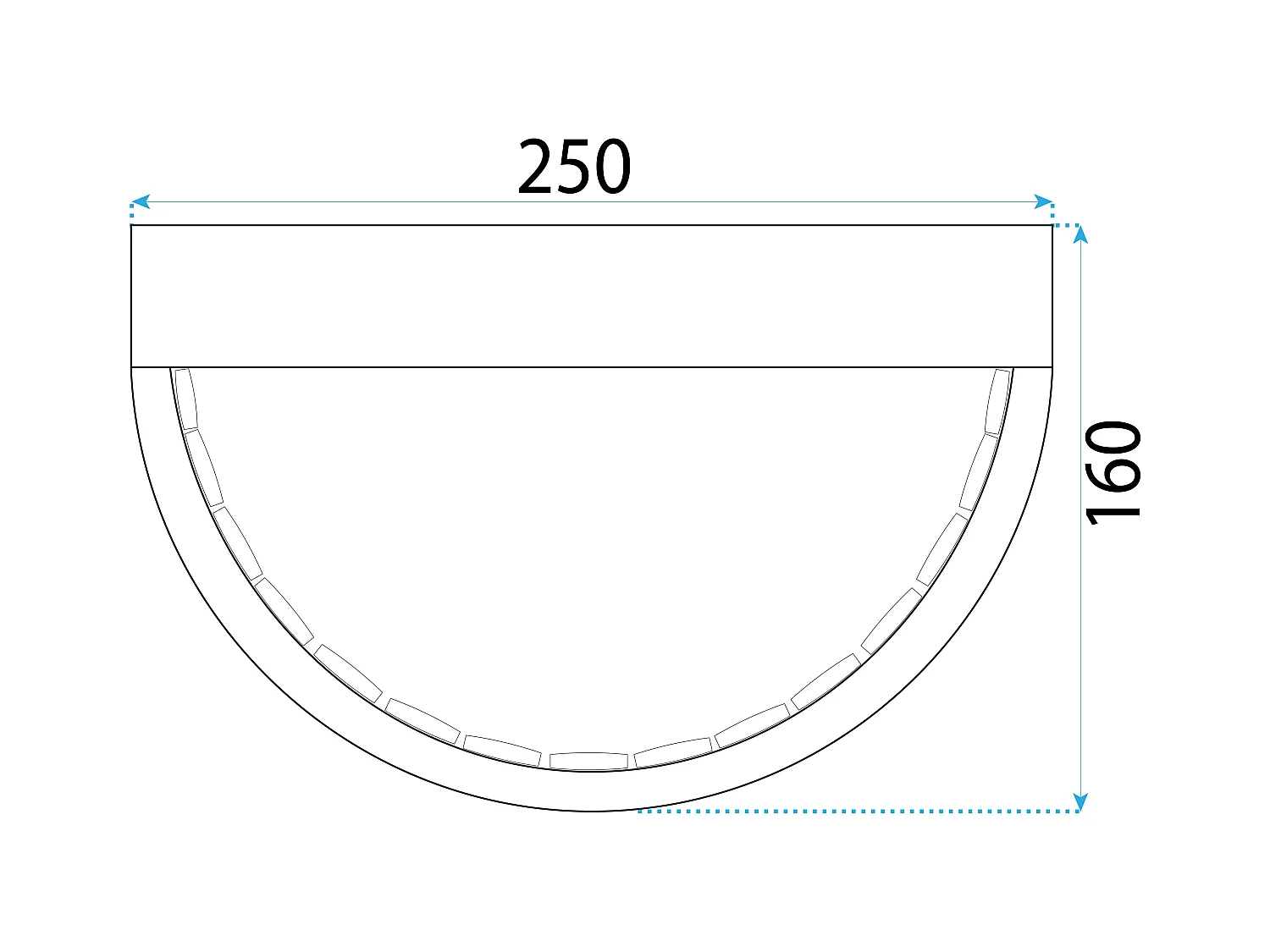 Applique Murale Toolight App1509-W Gold