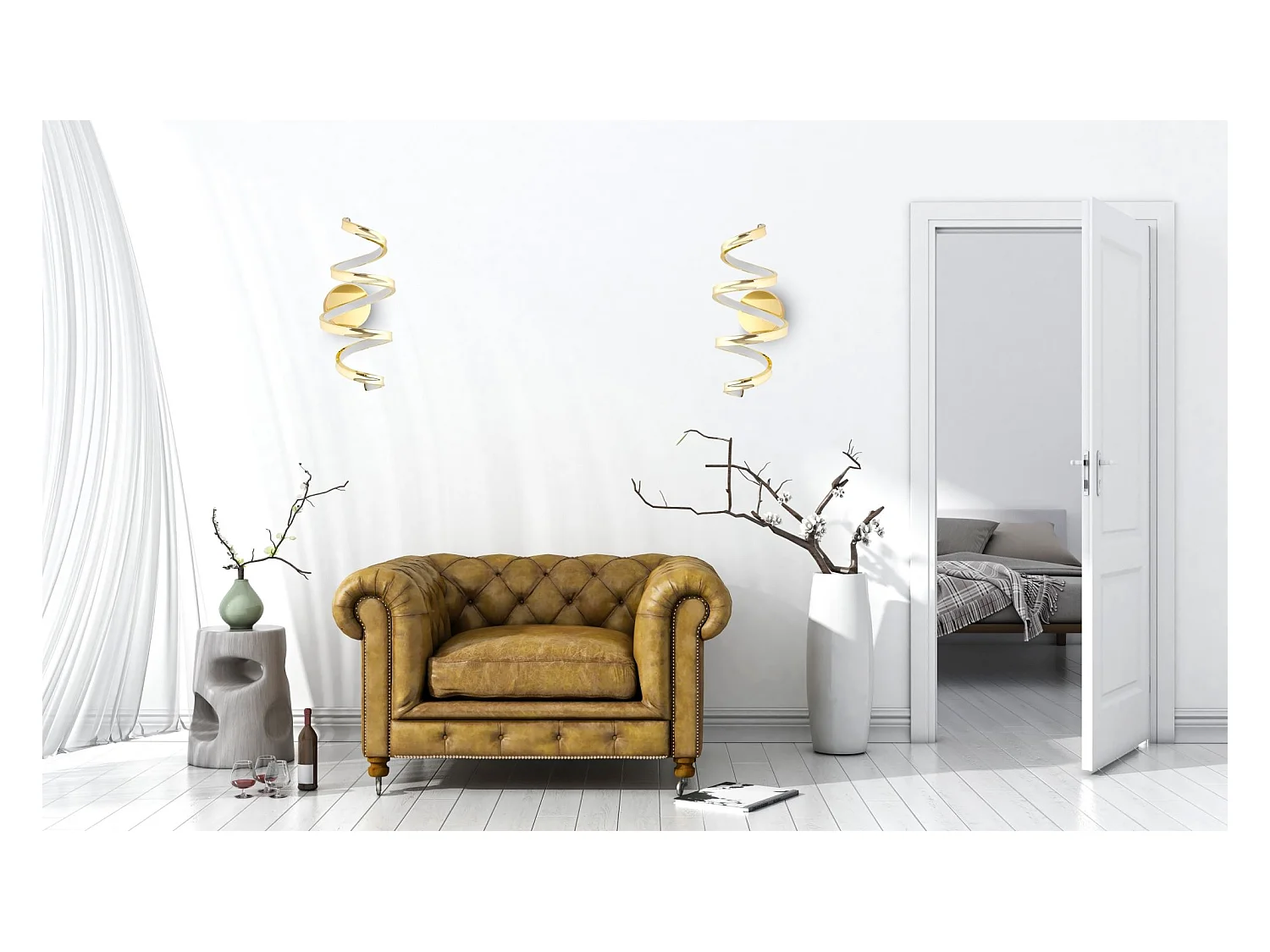 Wandlamp Toolight Led App827-W Gold