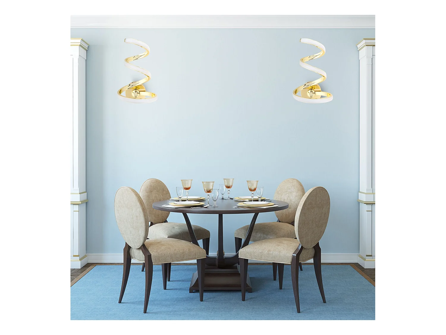 Wandlampe Toolight Led App830-W Spring Up Gold