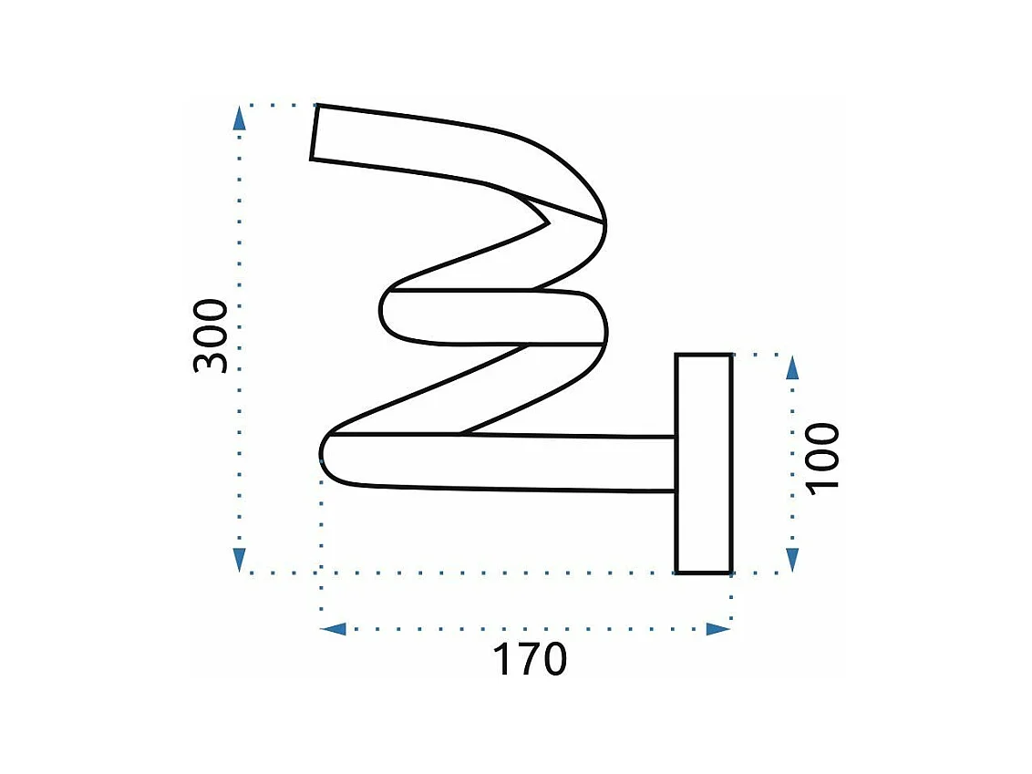 Wandlampe Toolight Led App830-W Spring Up Gold