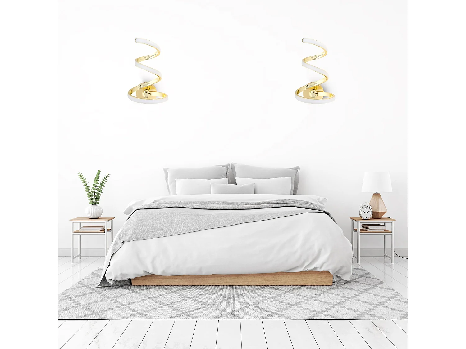 Wandlamp Toolight Led App830-W Spring Up Gold