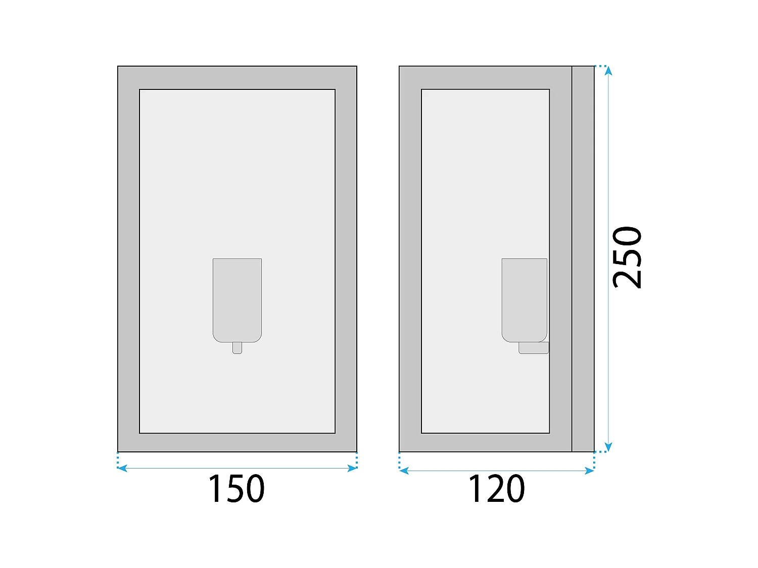 Applique Murale Toolight App1304-1W Black