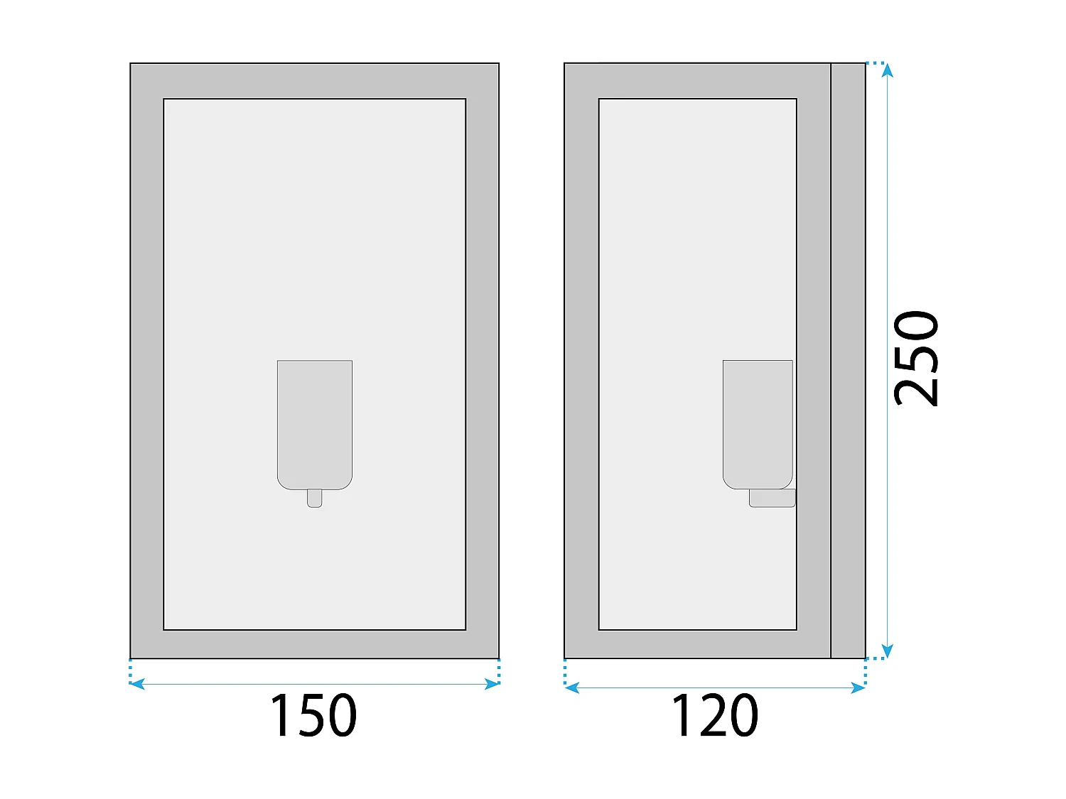 Applique Murale Toolight App1304-1W Black