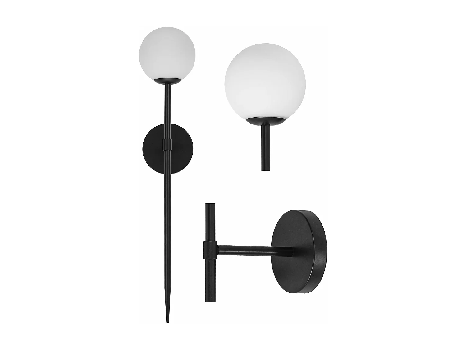 Applique Murale Toolight App577-1W 100Cm Black