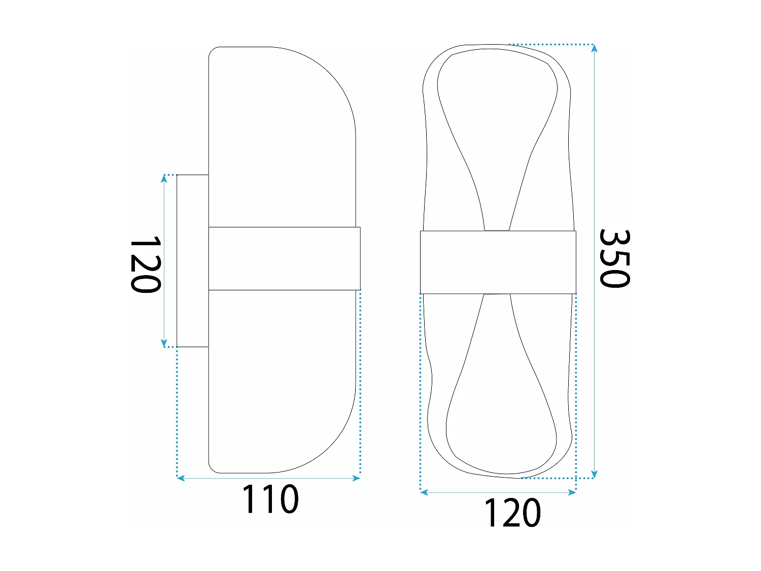 Applique Murale Toolight App1502-1W Boho Brown