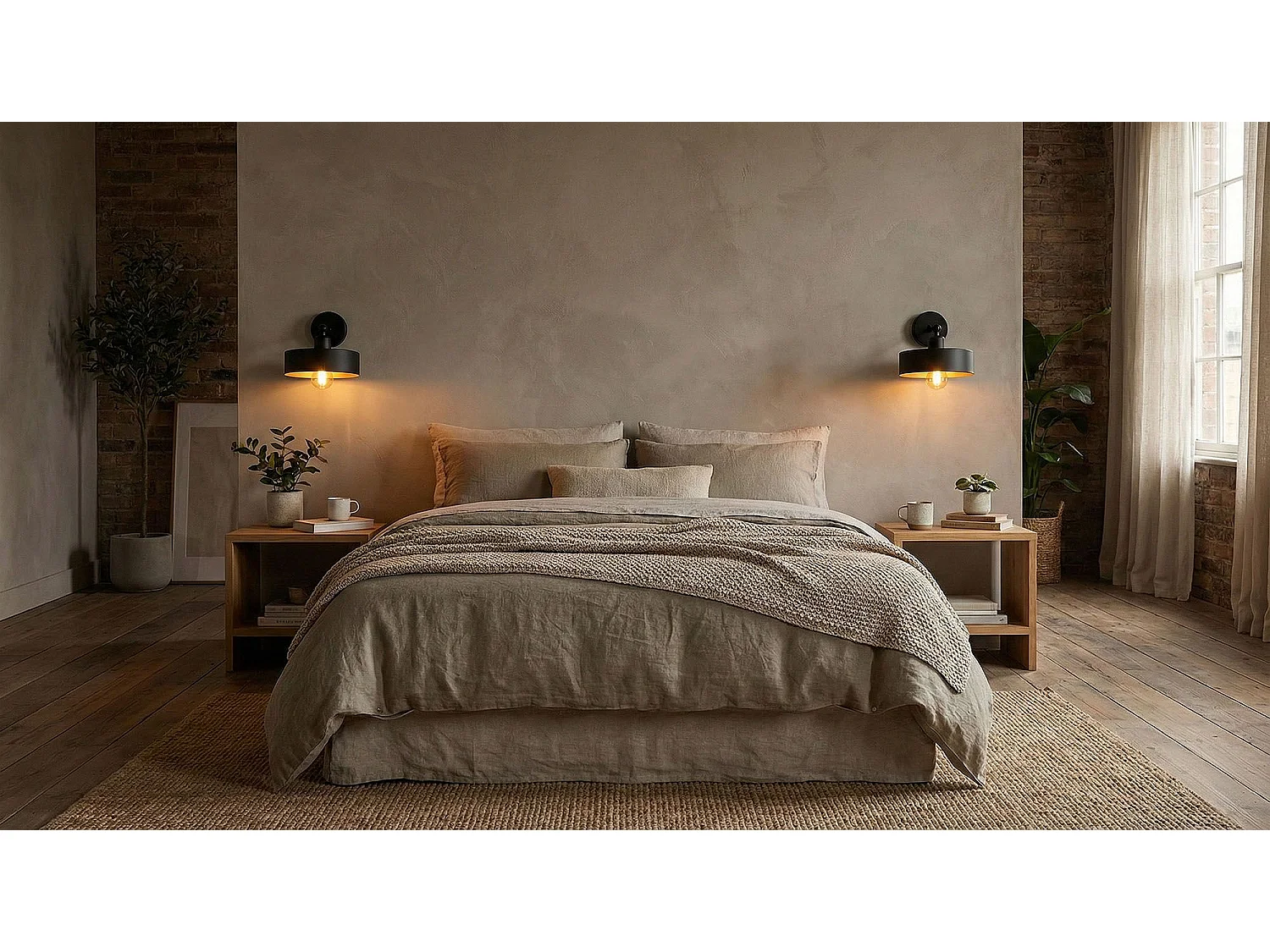 Lampada Da Parete Toolight App1332-1W Black