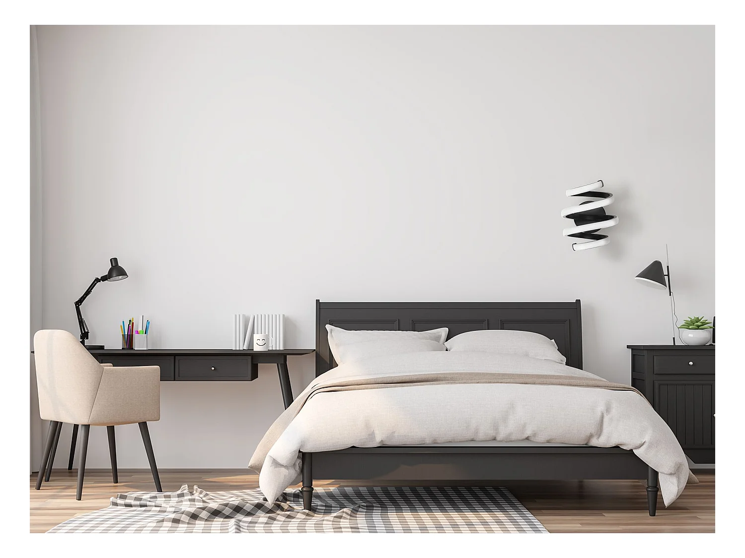 Applique Murale Toolight Led App1046-W Black