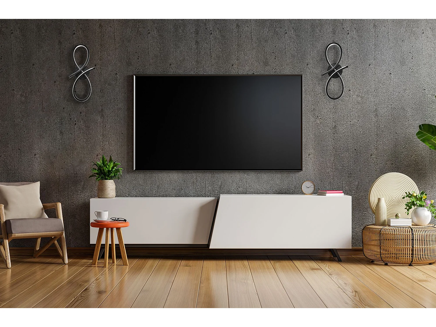 Applique Murale Toolight Led App1050-W Black