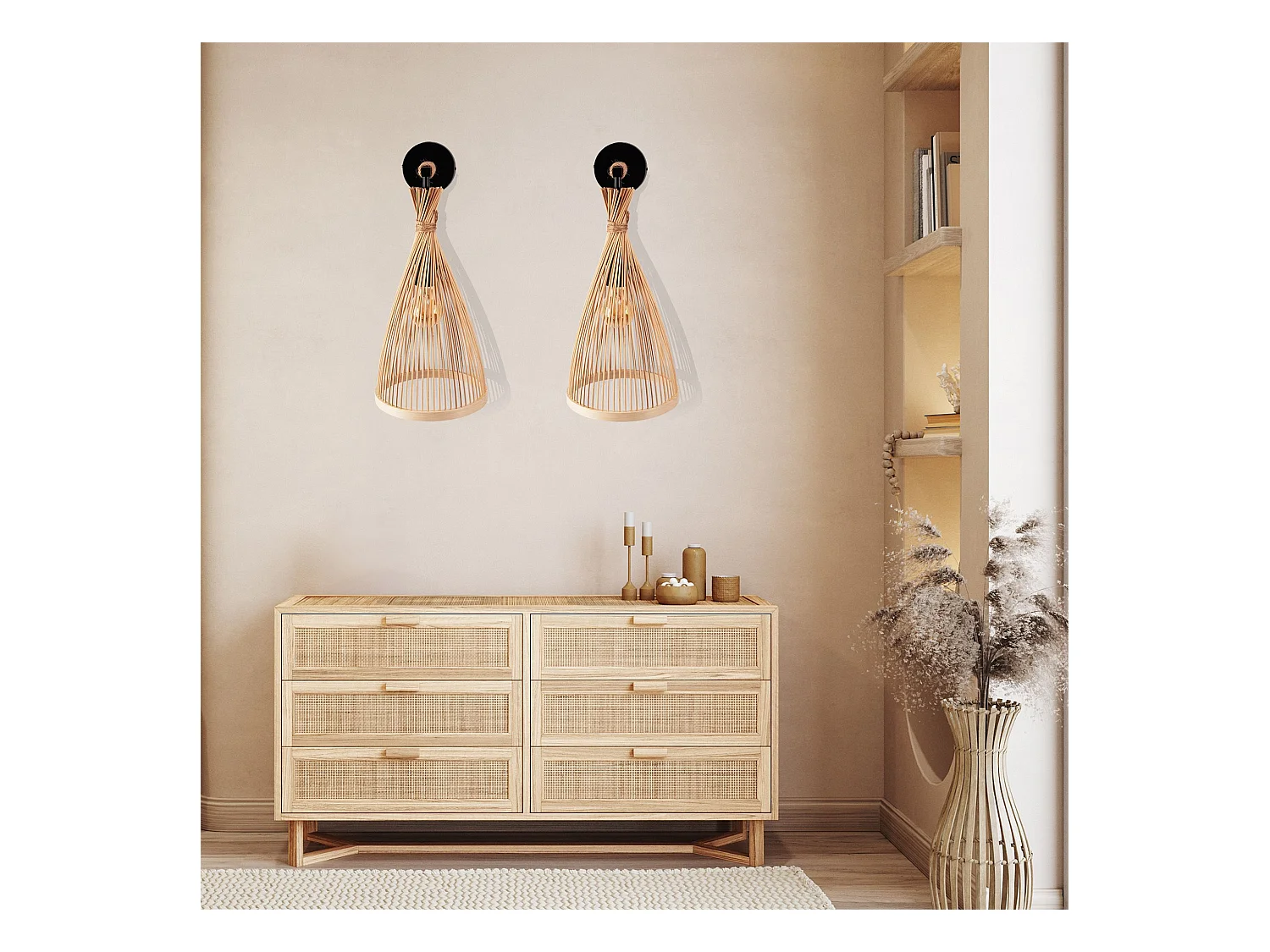 Applique Murale Toolight App1340-1W Beige