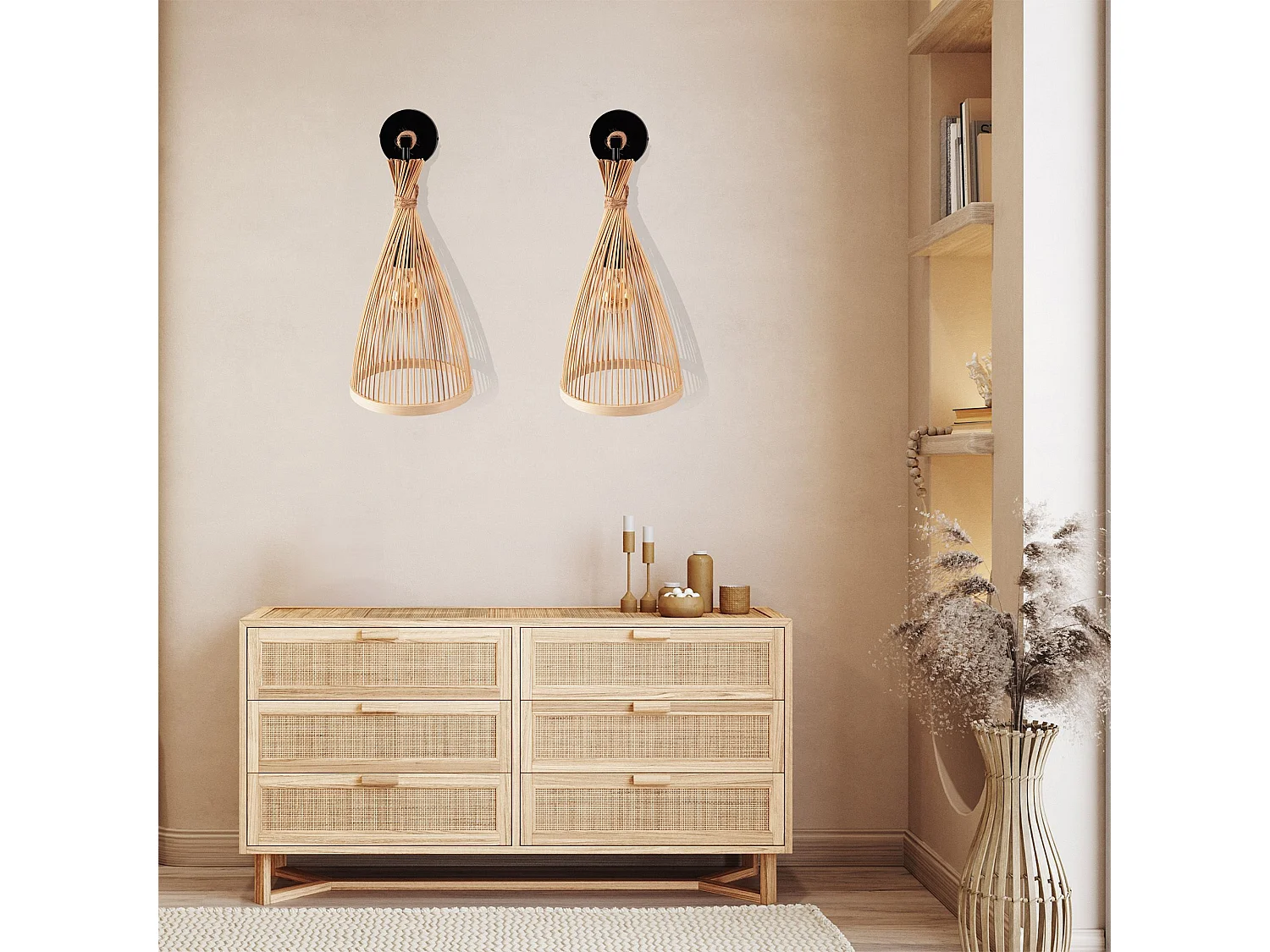 Applique Murale Toolight App1340-1W Beige