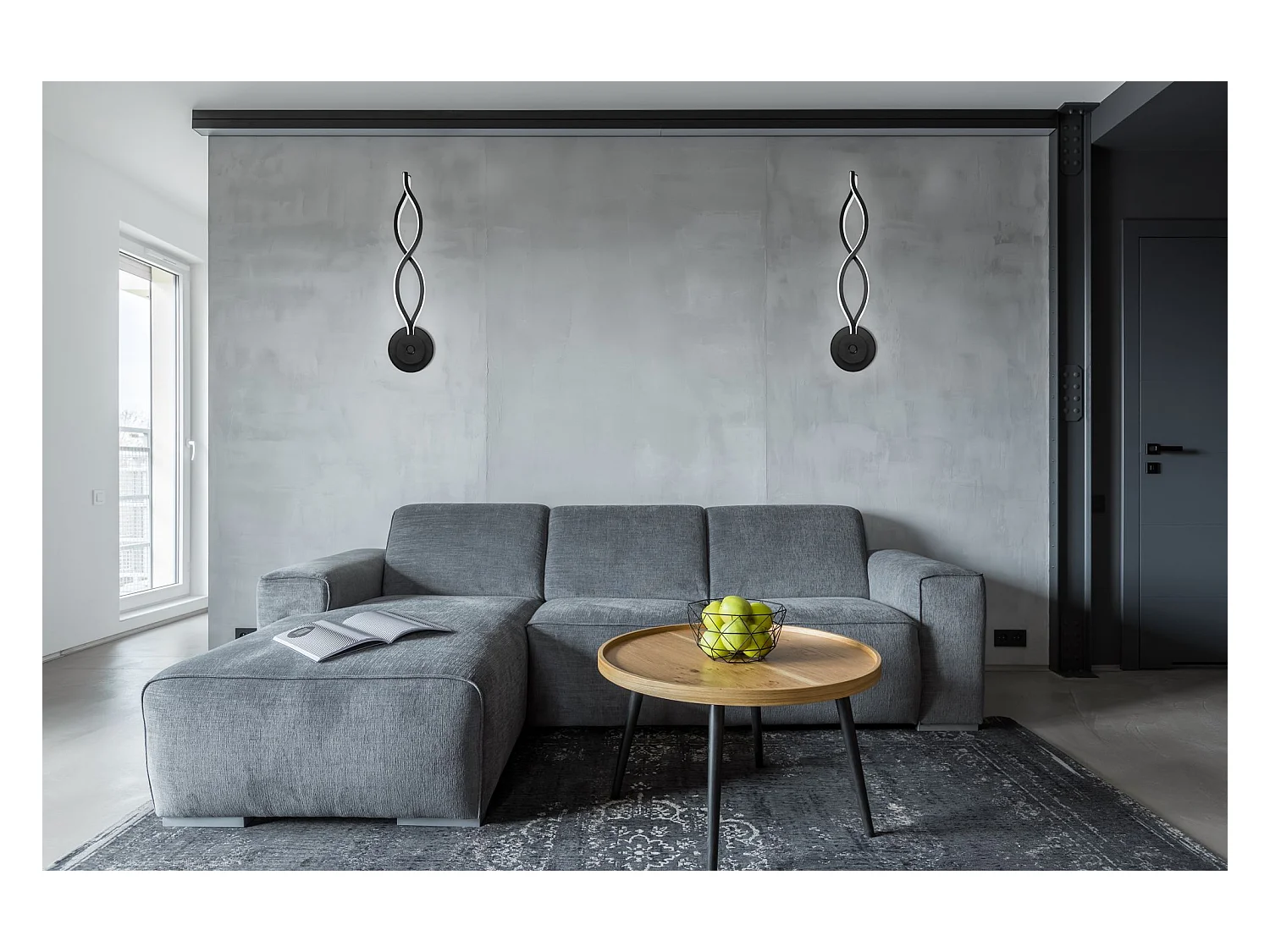 Applique Murale Toolight App1048-W Black