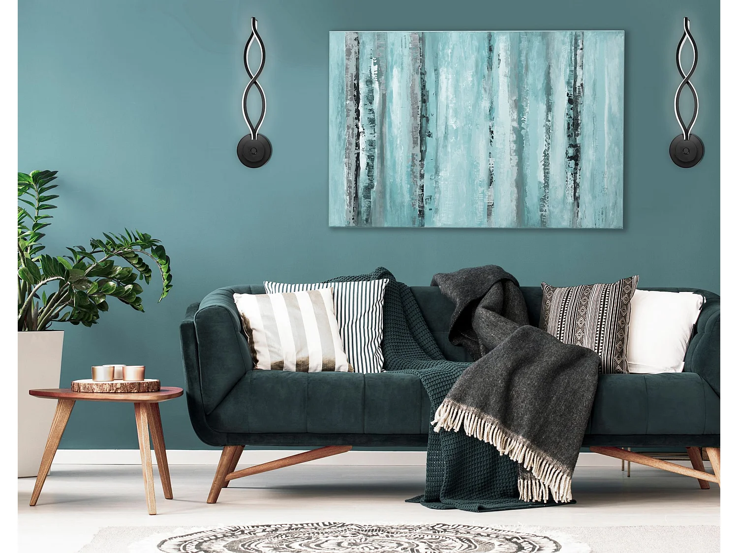 Toolight APP1048-W væglampe sort 45X10X45CM