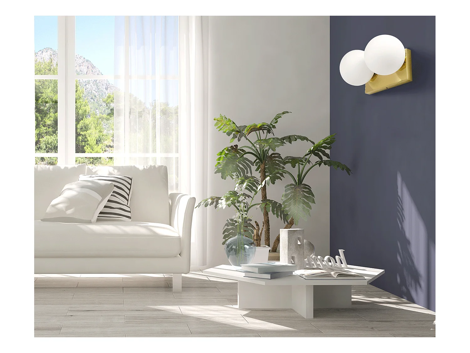 Applique Murale Toolight App1010-2W Gold