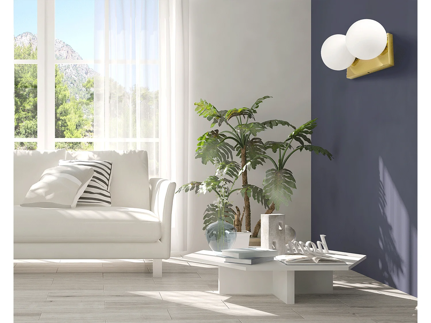 Applique Murale Toolight App1010-2W Gold