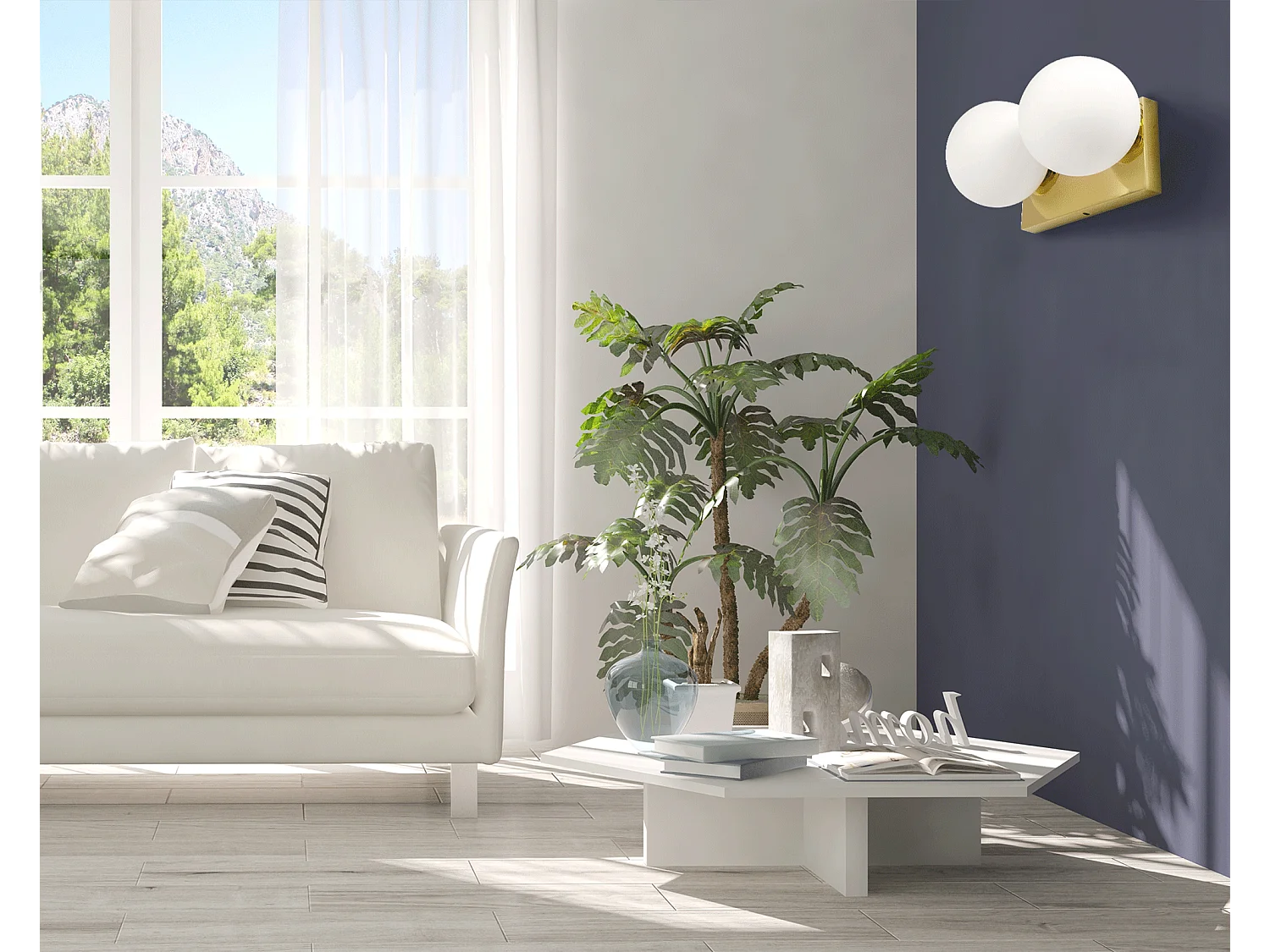 Wandlamp Toolight App1010-2W Gold