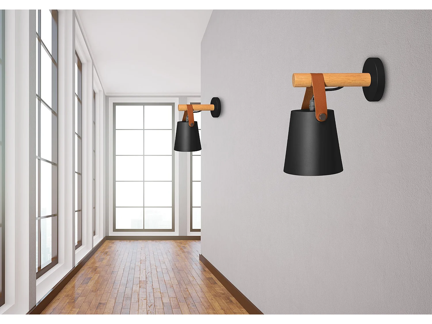 Wandlamp Toolight App466-1W Black