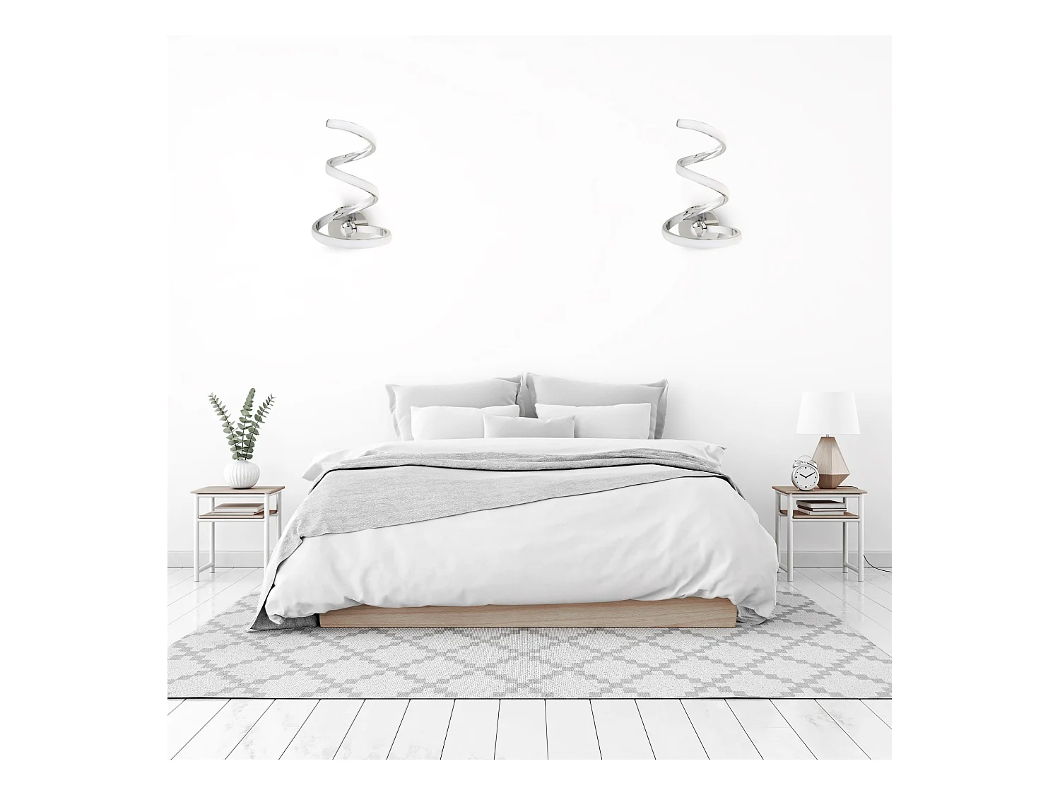 Lámpara De Pared Toolight Led App831-W Spring Up Chrome