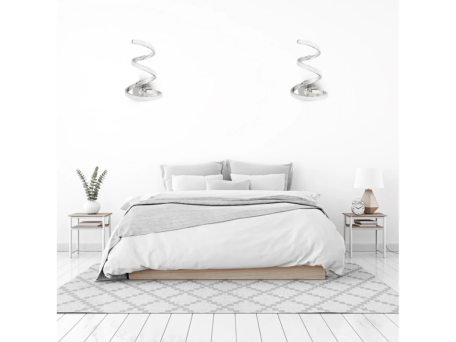 Wandlamp Toolight Led App831-W Spring Up Chrome