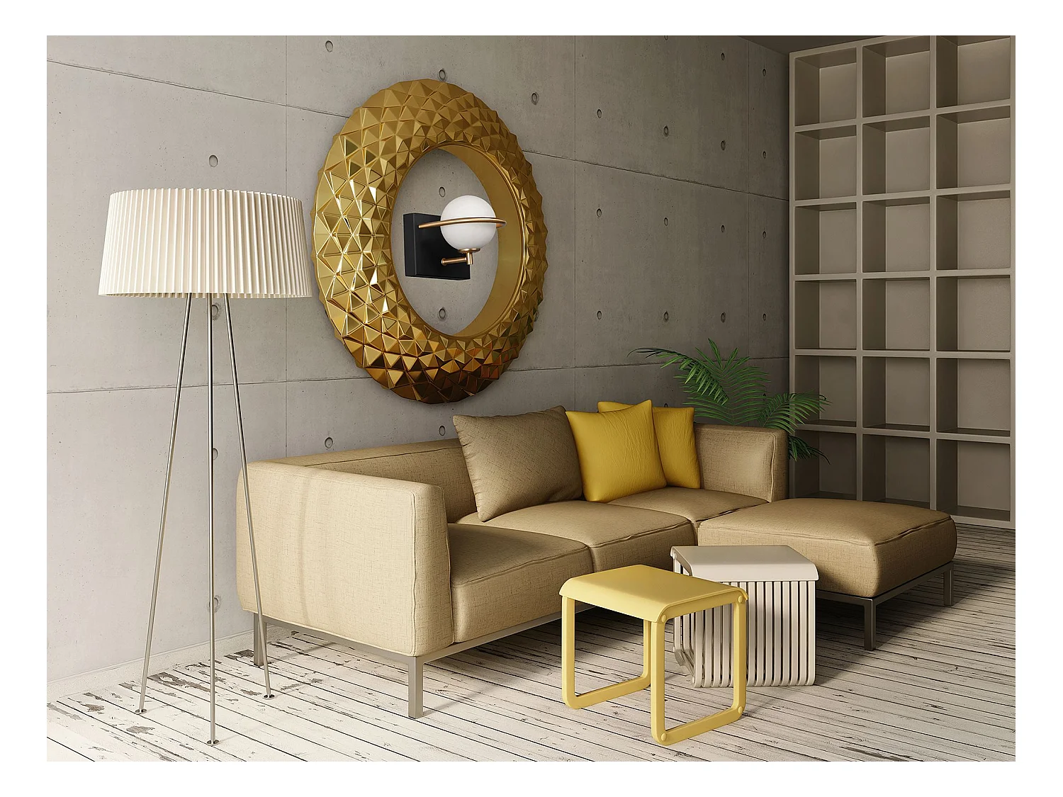 Applique Murale Toolight App1220-1W Black