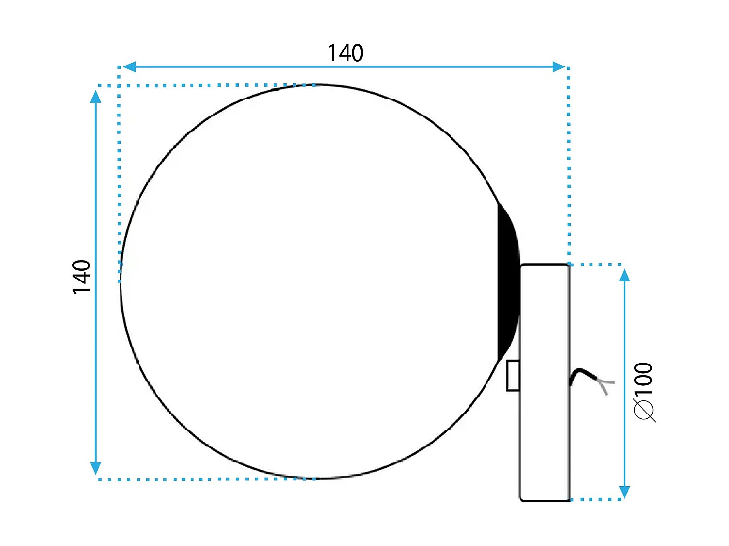 Wandlamp Toolight App950-1W Gold